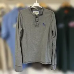 アバクロンビー&フィッチ・ロンT・長袖カットソー・グレー・Lサイズ
