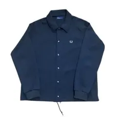 Fred perry フレッドペリー　コーチジャケット　ブラック　L