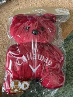 Callaway キャロウェイ ベア ハンドウォーマー&クッション　赤　レッド