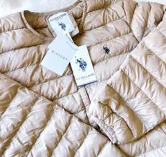《新品タグ付き》 U.S. POLO ASSN. ベージュ　ダウンジャケット3L