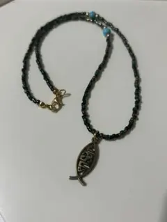 フィッシュ型ペンダント ネックレス