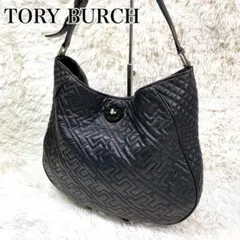 トリーバーチ レザー ワンショルダー バッグ キルティング ロゴ A4収納