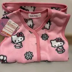 ハローキティ フリース　スリーパー ピンク　新品　100