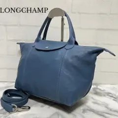 【美品】ロンシャン　ショルダーバッグ　ル・プリアージュ　キュイール2way