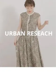 URBAN RESEARCHSonny Labelエスニックパネル柄ワンピース
