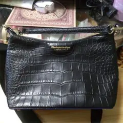 最終値下　モーダプリンチペ　2ウェイショルダーバッグ　ブラック/ネイビー　美品