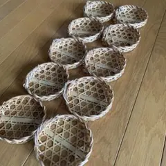 天ぷらかご　松花堂弁当　ミニかご　竹籠　　10個セット