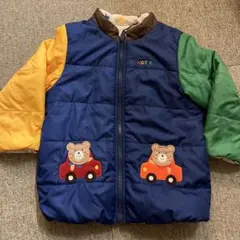 ミキハウス　ホットビスケッツ　アウター　100cm カラフル　ダウン　トップス