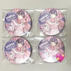 【匿名配送】志麻 春ツ 春ツアー 缶バッジ ハピエン