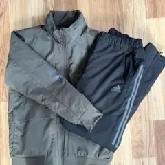【上M、下S】アディダス 中綿 ウインドブレーカー 上下セット