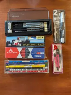 【送料無料】未使用鉛筆いろいろ50本 + 文具2点まとめて