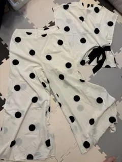 SHEIN ドット柄 パンツセットアップ Lサイズ
