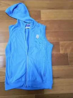 ビームスゴルフ　BEAMS GOLF フード付きベスト　半袖パーカー Sサイズ