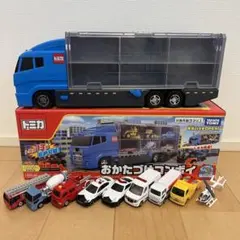 【新品未開封】トミカ おかたづけコンボイ 警察カラーVer トミカ8台付き 明日発売】イオン限定 トミカ おかたづけコンボイ 警察カラーver.(9/12