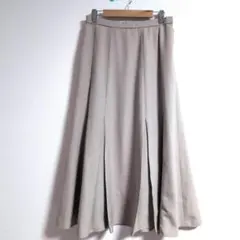 a.v.v アーヴェヴェ パネルフレアスカート グレージュ XL イトキン