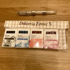 Fonte ローラーボールペン＆インクカートリッジ 4色セットのサムネイル