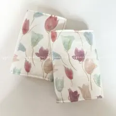 【handmade/BABYno133】水彩チューリップ/抱っこ紐よだれカバー
