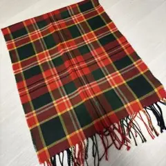 バーバリーロンドン ノバチェック 大判ショール レッド ウール 美品