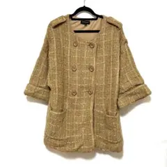 【JILL STUART】ドルマン ニットコート 茶 M／LJ04のサムネイル