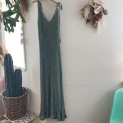 美品　GU MARUYAMA NATIONAL MARKET 鍵網マキシワンピ