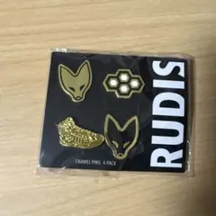 RUDIS エナメルピン 4個セット ゴールド レスリング