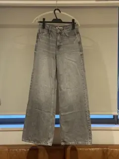 ZARA グレー ストレートデニム USA2/MEX24 Y2K 00s