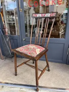 アンティークイギリス アイアン製 ドールチェア 産業革命時代 ブロンズ