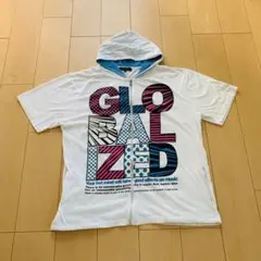 【大きいサイズ　4L】メンズ 3XL ジップアップパーカー 半袖