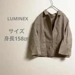 LUMINEX ルミネックス リネン ベージュ テーラードジャケット カジュアル