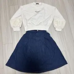 Love toxic トレーナー（150）とデニムスカート（160）セット