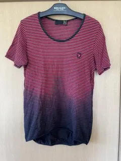 実*ご様 RICO 半袖 グラデーション ボーダー Tシャツのサムネイル