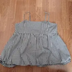 GU ギンガムチェック バブルヘムキャミソール 3XL