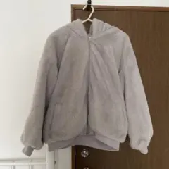 ボアブルゾン　アウター　オリーブデオリーブ