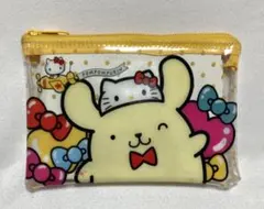 ハローキティ50周年記念　ポムポムプリン＆キティ　クリアポーチ　美品　サンリオ