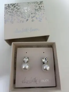 Elizabeth Bower Duet Clip パールイヤリング