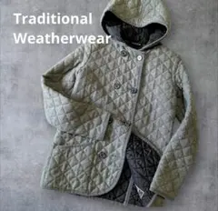 Traditional Weatherwear ウールキルティングフードコート