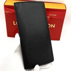 ☆新型美品☆ルイヴィトン タイガ 長財布 ポルトフォイユブラザNM ブラック 黒
