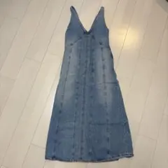 ZARA デニムキャミソールワンピース XS