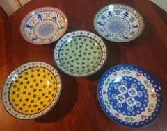 【未使用】Disney ディズニー　ミッキーマウス 皿 5枚セット　三郷陶器