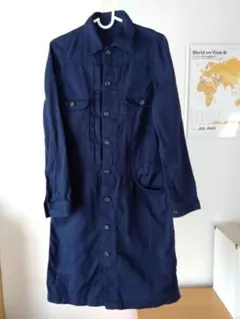NUSY ヌージー フェリシモ ワンピースジャケット 紺　S