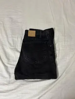 Lee ブラックデニム ストレートパンツ