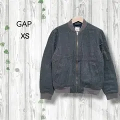 ギャップ　GAP　フライトジャケット　アウター　ウール　ジップアップ　グレー