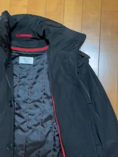 ORIHICA フード付き ブラック ナイロンジャケット