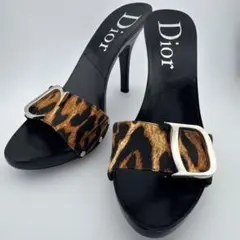 Christian Dior ガリアーノ期 レオパード ミュール ハイヒールのサムネイル