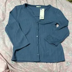 新品未使用　GU レディース　Vネックカーディガン　7分袖　XS