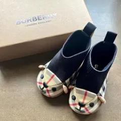 Burberry トーマスベア チェック ベビーシューズ