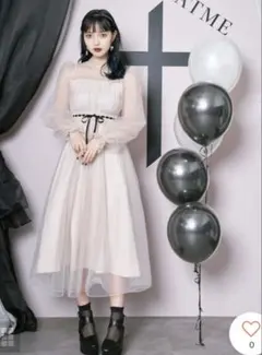 EATME シースルチュールワンピース