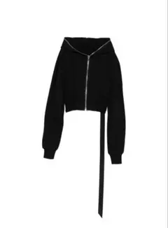 rick owens drkshdw ジップアップクロップドフーディ パーカー