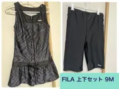 FILA フィットネス 水着　セパレート　フリル　黒　紺　紫　柄のサムネイル