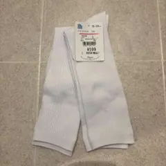 新品未使用　ホワイト キッズ靴下 15-20cm ハイソックス　白